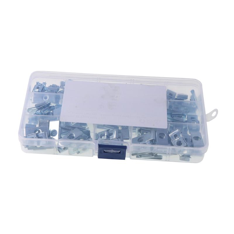 Screws Panel Fastener Clips Speed U Nut Auto Cap M4 M5 M6 180pcs/220pcs/90pcs