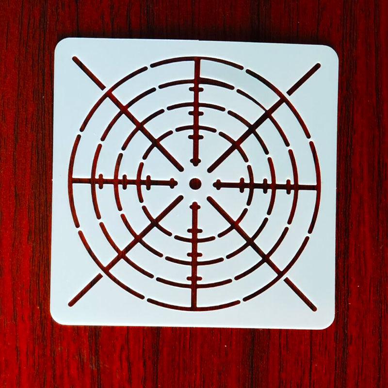 Mandala Bullseye Spider Web Stencil: DIY Wall Painting Template