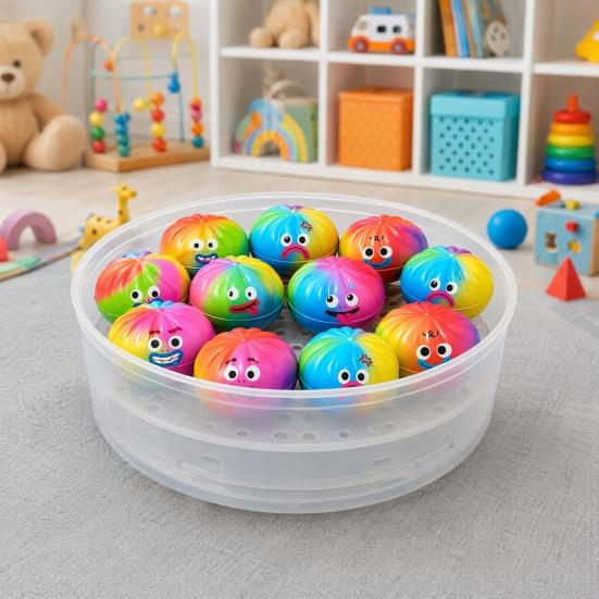 12 Stück Cartoon-Knödel-Quetschspielzeug, Langsam aufsteigendes Dampfbrötchen-Stressabbau-Spielzeug, Handübungs-Entspannungswerkzeug für Kinder und Erwachsene