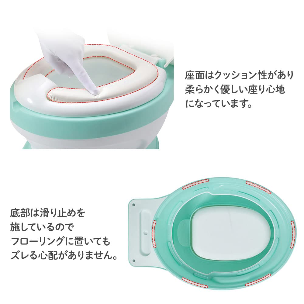 SUGGEST Children's Potty, Western-Style Toilet Training Seat, Baby/Kids, Ages 6 Months - 6 Years, Seat Cushion, Practice