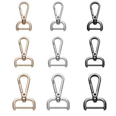 Leather Craft DIY KeyChain Split Ring Bag Part Accessories Lobster Clasp Bags Strap Buckles Screw Buckle Detachable Snap Hook