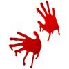 Smiffys Horrible Blooded Hands Window Decoration