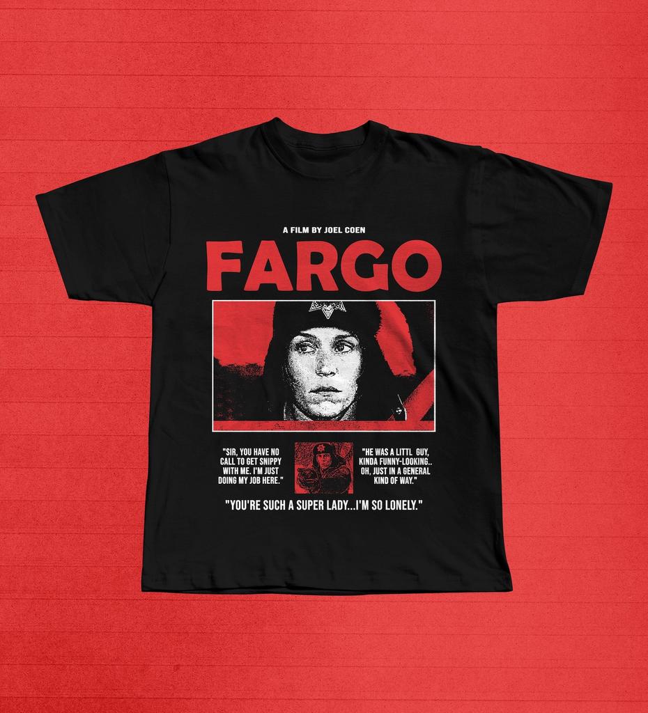 Fargo Film Grafik-T-Shirt | Marge Gunderson Film-Shirt | Coen Brothers Kult-Krimi T-Shirt
