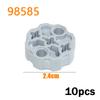 Technical Part MOC Driving Ring Axle Pin Various Styles of Technology Parts Connectors Fits For Brick Playset Block Bricks Toys  Playsetss