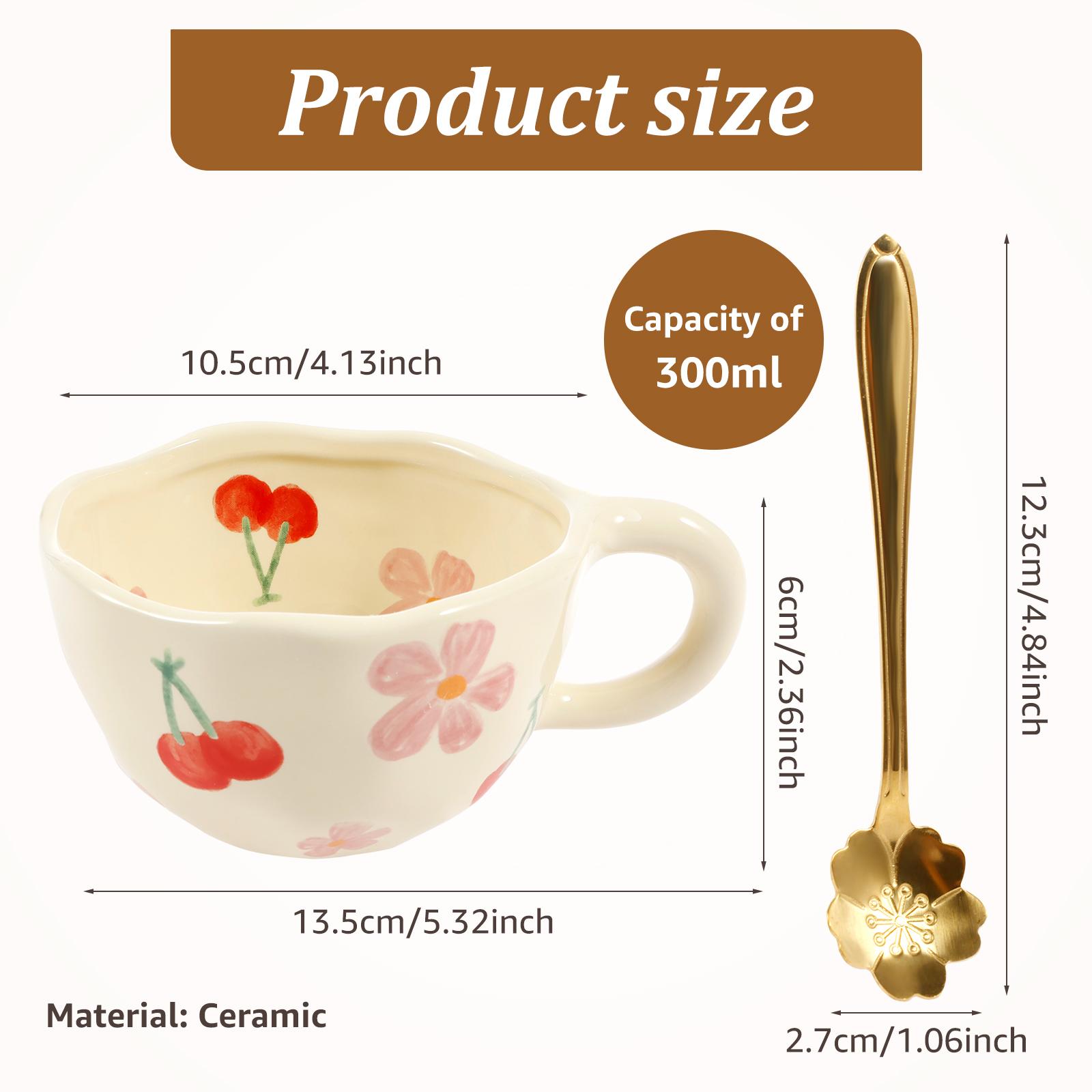 Кружки для кофе Милые Забавные Кружка для воды 365 мл Уникальные Керамические Кружки для кофе и чая с ложкой для офиса Дома Горячие Холодные напитки Кружка