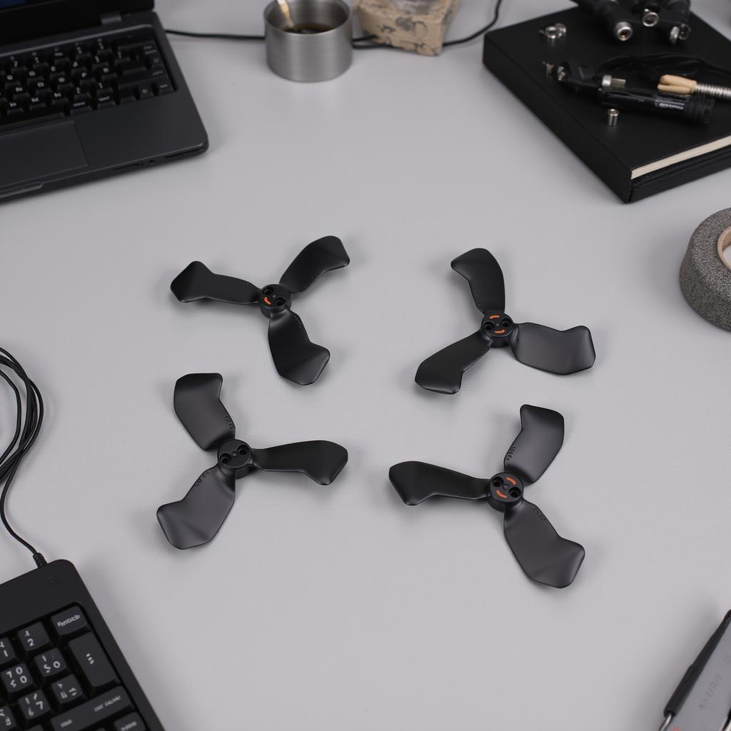 4PCS 3 Vanes Propell s Fit for NEO 2 Drone PC Low Noise Drone Replacement Paddles Lightweight Extended Time