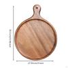 Wooden Serving Board with Handle Pizza Smooth Walnut Platter for Hosts,