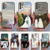 Lovely Ghost Case For Samsung S21,S9,S22,S25,S20,S10,Plus,Ultra,S24,S23,FE,Lite,Soft Silicone Black