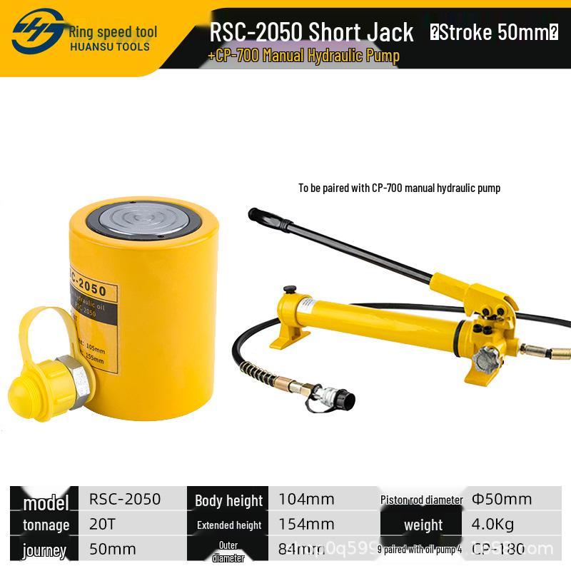 Ultra-Thin Electric & Manual Hydraulic Jack 10t-100t, Split Type (Lateral)