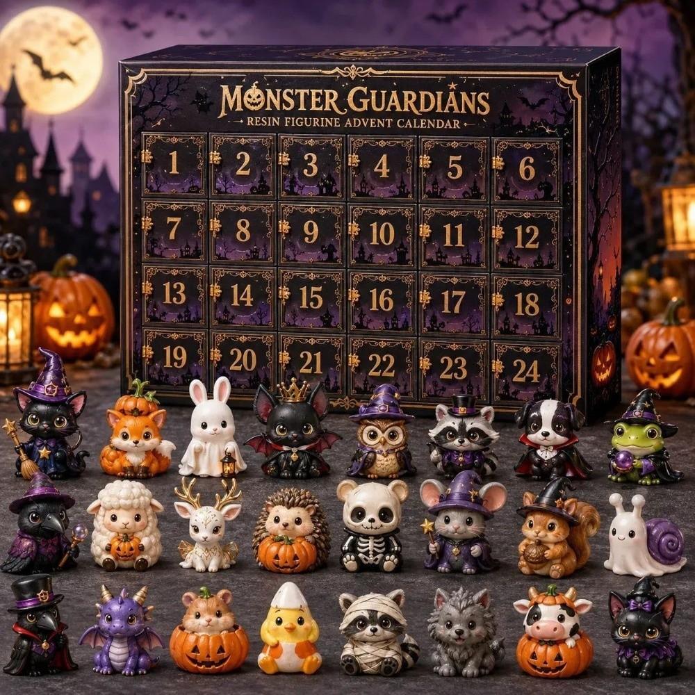 24-Day Advent Calendar 2026 Acrylic 2D Flat Animals Mini Figurines Home Festive Display