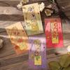 12 Monthly Climate Flowers Bookmark Exquisite Artistic Metal Bookmarks with Long Chain Tassel Students Book Clip Reading Tool