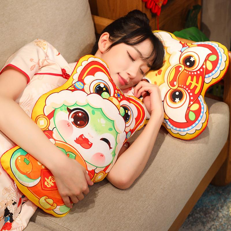Year of Snake Mascot Pillow Zodiac Snake Doll Children's Sleeping Dolls New Year Gifts Gifts for Girls