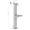 VidaXL Square Garden Water Column Stainless Steel 95 Cm 45455
