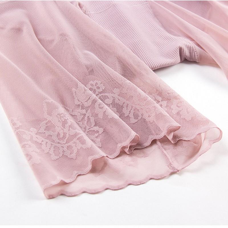 Plus Size Shorts Under Skirt sexy lace Anti chafing thigh safety pants 2 in 1 women Large size Underwear