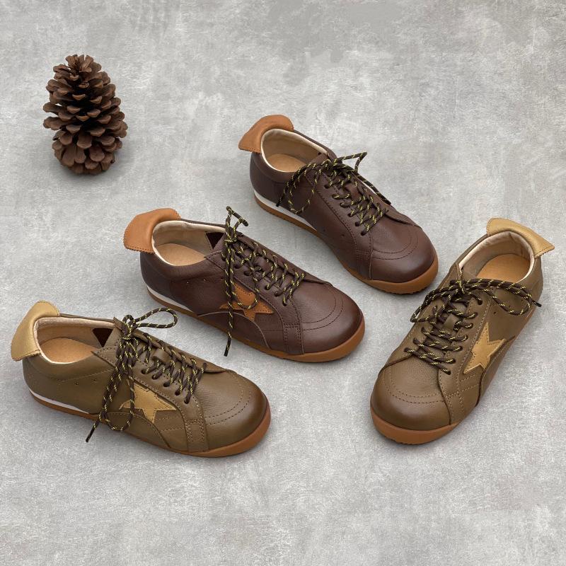 New Retro Casual Shoes, Round-toed Comfortable Sports Women's Shoes