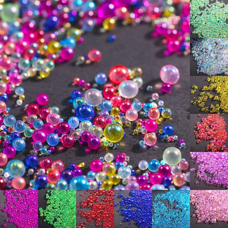 Sturdy Glass Resin Bubble Beads Water Droplet Bubble Beads Magical Water Droplets AB Miniature Bead Resin Inclusion