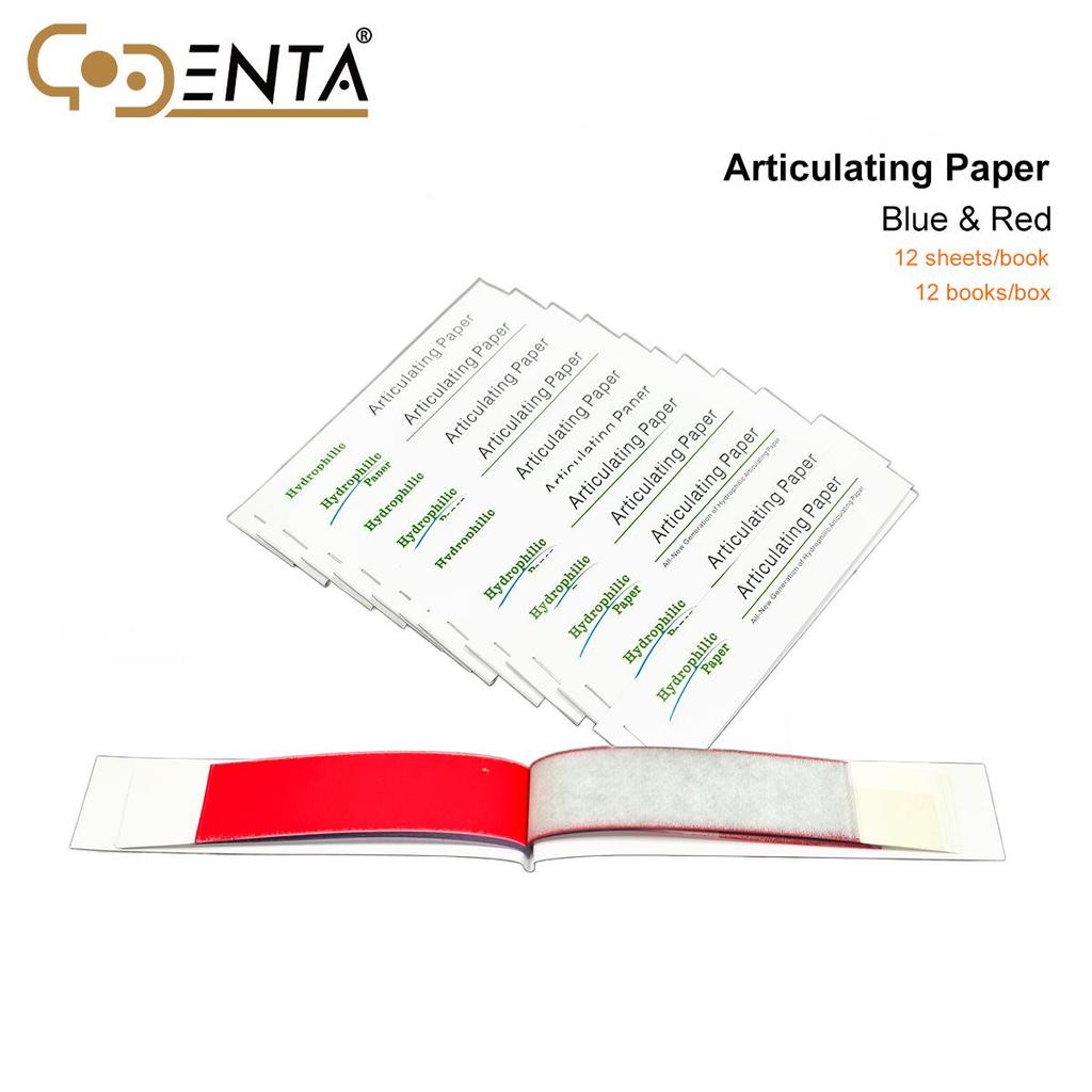 12-Piece Double-Sided Dental Articulating Paper Strips