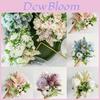 Elegant Real Touch Artificial Silk Flowers Bridal Wedding Bouquet For Home Party Decor