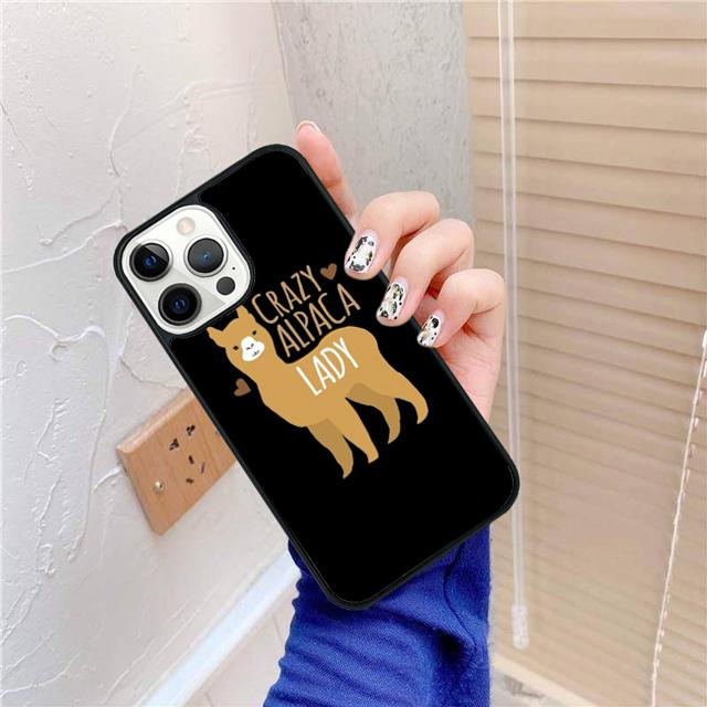 Llama Alpaca Face Animal Cactus Phone Case For apple 16 11 12 13 14 Pro Max Plus for coque