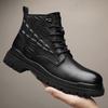 Popular Lace Up Leather Martin Boots Men's Spring and Autumn Boots