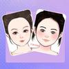 1/2Pcs Face Painting Practice Boards Reusable Washable Painting Exercise Template Makeup Painting Tool Makeup Painting Tool