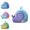 Cartoon Snail Shape Backpack With Light Up Led Flashing And Breathable Canvas For Preschool