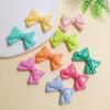 Colorful Bowknot Resin Cabochon Flatback Fit Phone Decoration Parts DIY Hair Bows Accessories Scrapbooking Craft