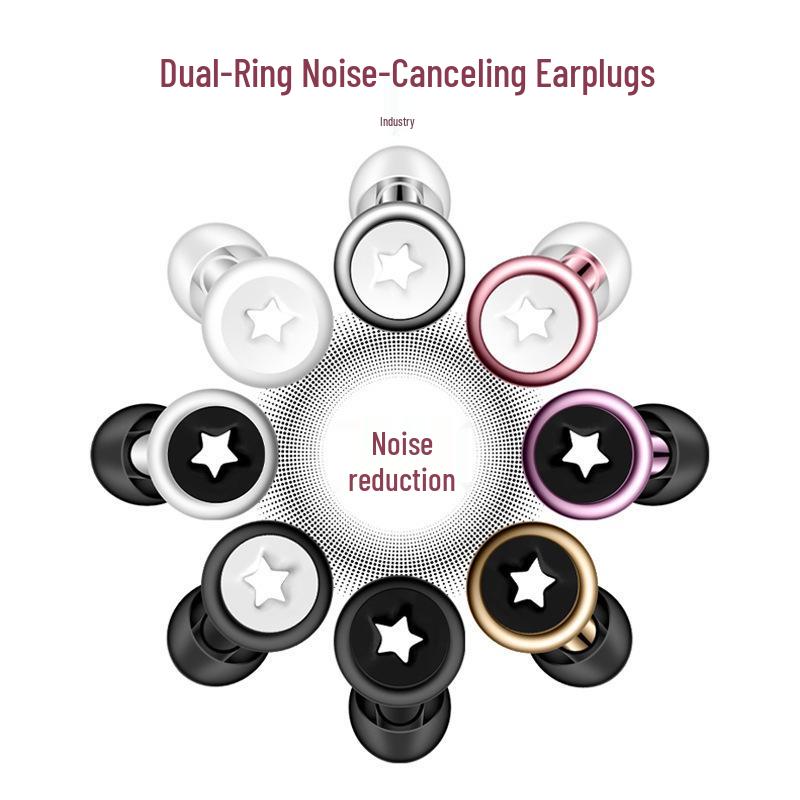 Silicone Soundproof Earplugs for Sleep & Travel - Noise Reduction for Dorms & Airplanes