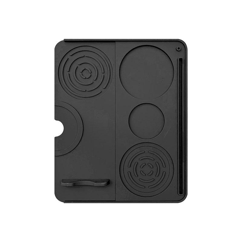 Silicone Coffee Machine Mat & Drip Tray - Two-in-One Square Tamper Mat for Countertops