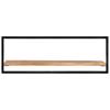 Wall Shelves 2 pcs. 100 x 24 x 35 cm Solid Acacia Wood and Steel