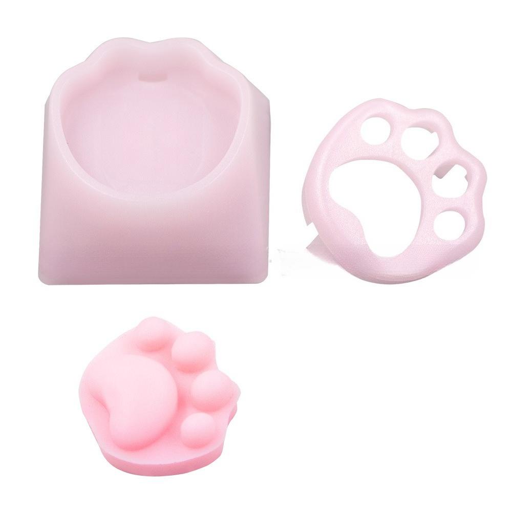 10/20PCS Cute Silicone Cats Claw Keycaps for Mechanical Keyboards Soft Design DIY Keys Caps Customizable Keyboards Accessories