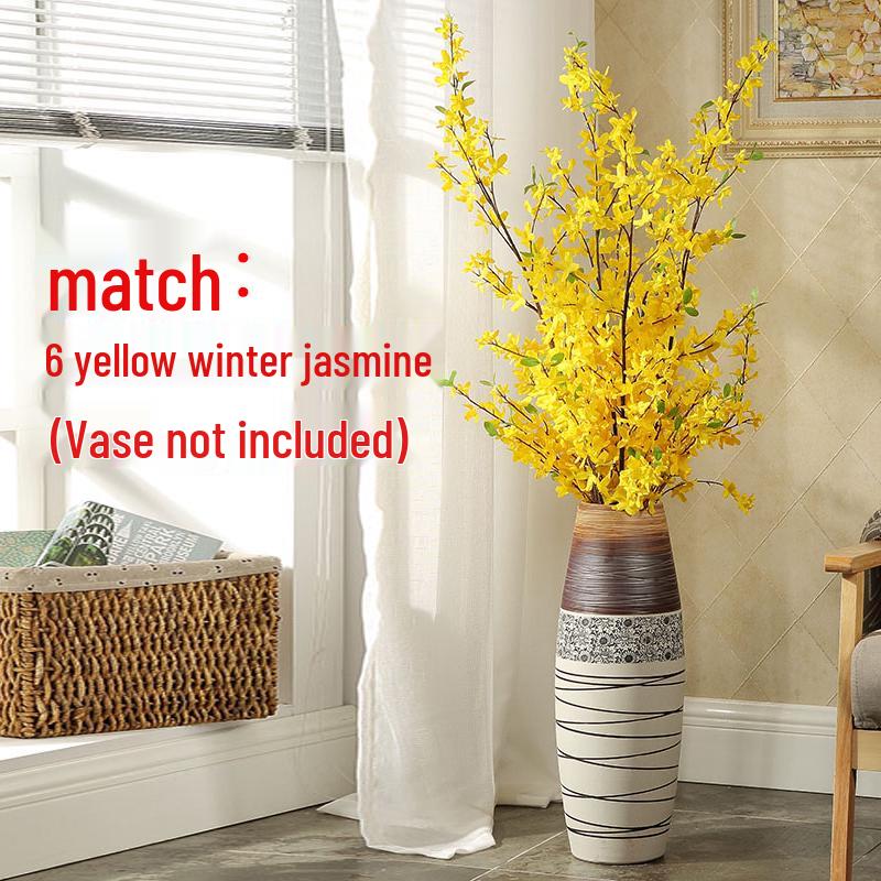 Large Modern Jingdezhen Ceramic Floor Vase for Flower Arrangements and Dried Flowers