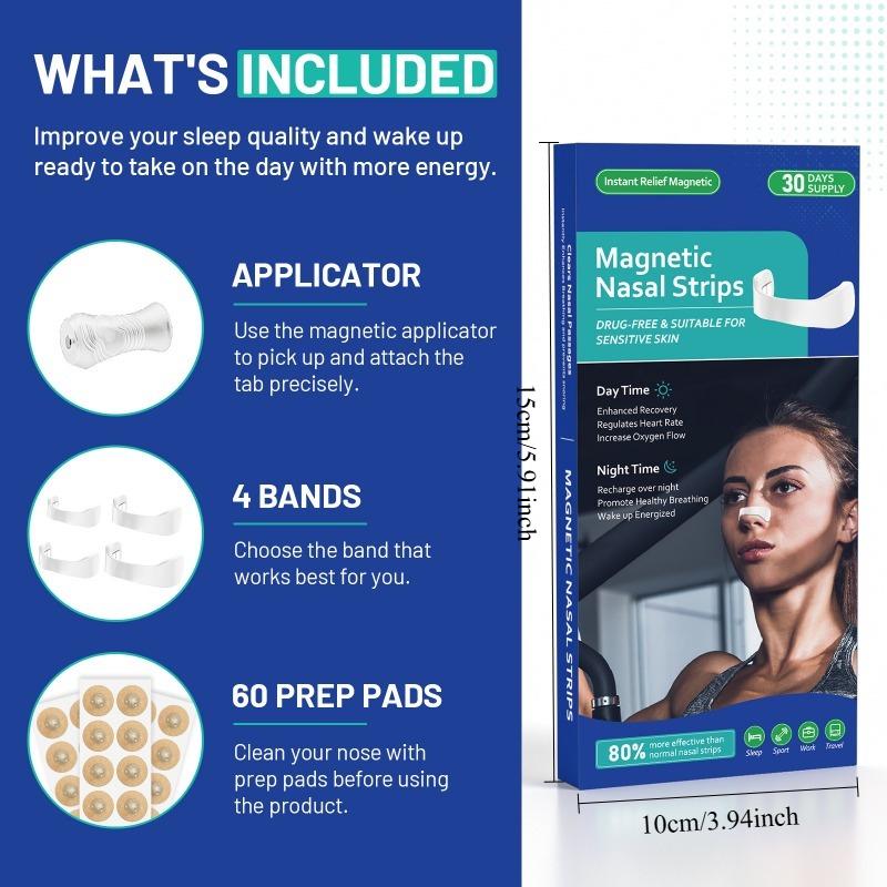 1PACK/15DAYS Magnetic Nose Patch, Breathing Aid