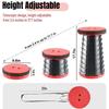 Outdoor Portable Folding Stool,lightweight,with Telescopic and Retractable Designs,suitable for Fishing,hiking and Barbecuing