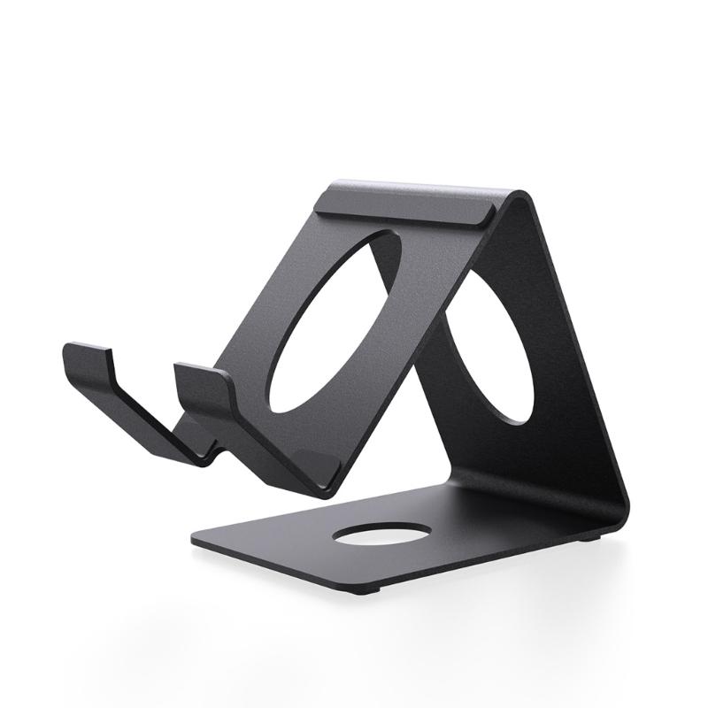 Travel Friendly Space Saving Universal Metal Stand Holder For Tablets And Handheld Devices Ergonomic Design Nonslip Base
