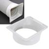 Cuplă Furtun Evacuare Aer Condiționat Design Universal Filetat ABS Pătrat la Rotund Adaptor Portabil Furtun Duct Evacuare