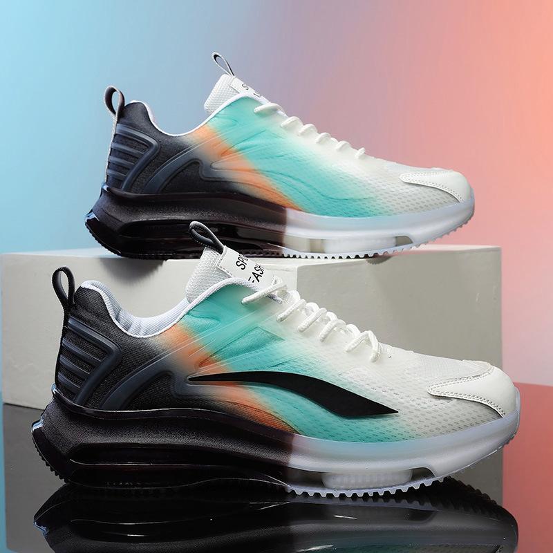 Men's shoes Four seasons mesh breathable trend versatile casual youth running casual fashion non-slip heightening dad shoes