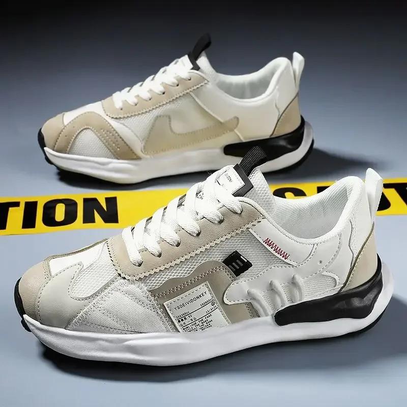 Pantofi de modă pentru bărbați Pantofi sport de vară cu plasă respirabilă Pantofi sport casual confortabili pentru alergare Tineret Bărbat Pantofi retro cu talpă groasă