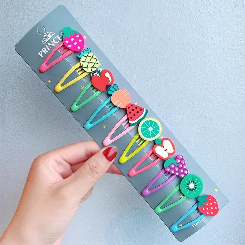 10pcs Hair Accessories Clips Pinzas Para El Cabello Girls Pince Cheveux Pins Bands Accessoire Pinzas Para El Pelo Bow Pin Pince