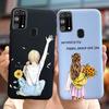 For Samsung Galaxy M31 Case SM-M315F Cute Bear Cartoon Painted Cover Phone Case For Samsung M31 M 31 GalaxyM31 Bumper Soft Funda