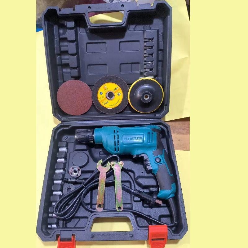 All-Copper Handheld Electric Drill - Forward/Reverse Speed, Adjustable Power Levels, Original Impact, Full Set - Clearance Sale!