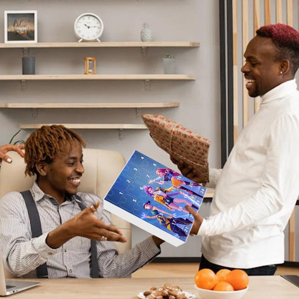 Neuer Adventskalender von Dämonenjägern Kpop Dämonenjäger Huntrix Saja Derpy Tiger Weihnachts-Countdown Adventskalender Geschenke