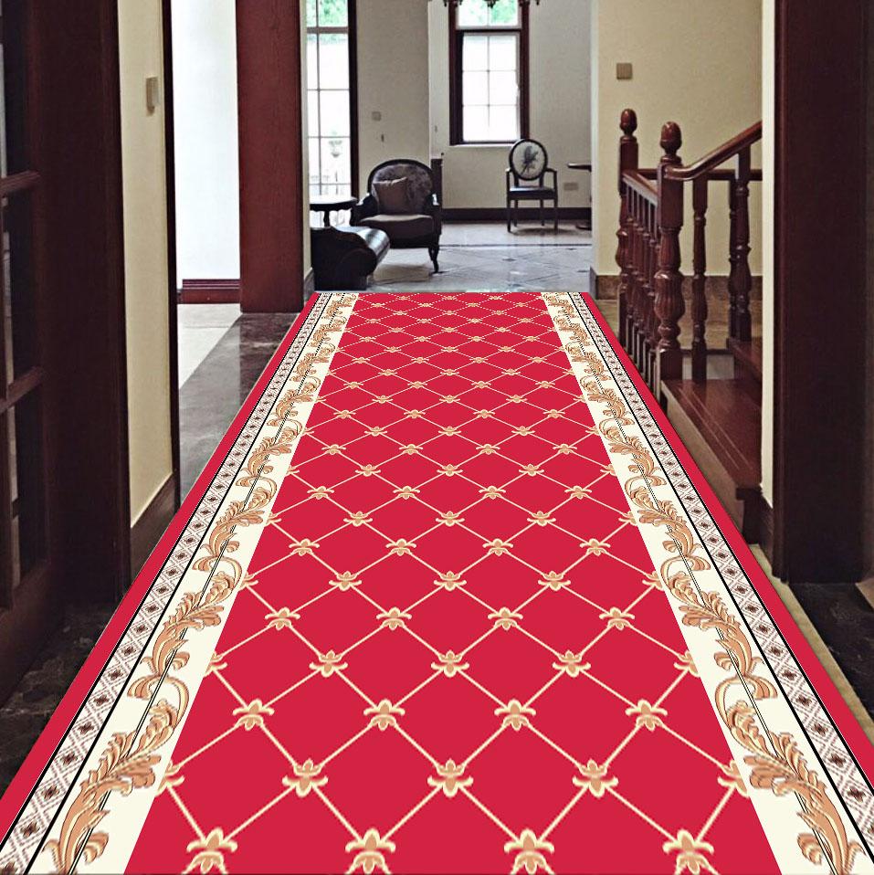 Morocco Style Long Corridor Carpet Decoration Home Entrance Carpet Non-slip Washable Hotel Commercial Floor Mat Custom Rug