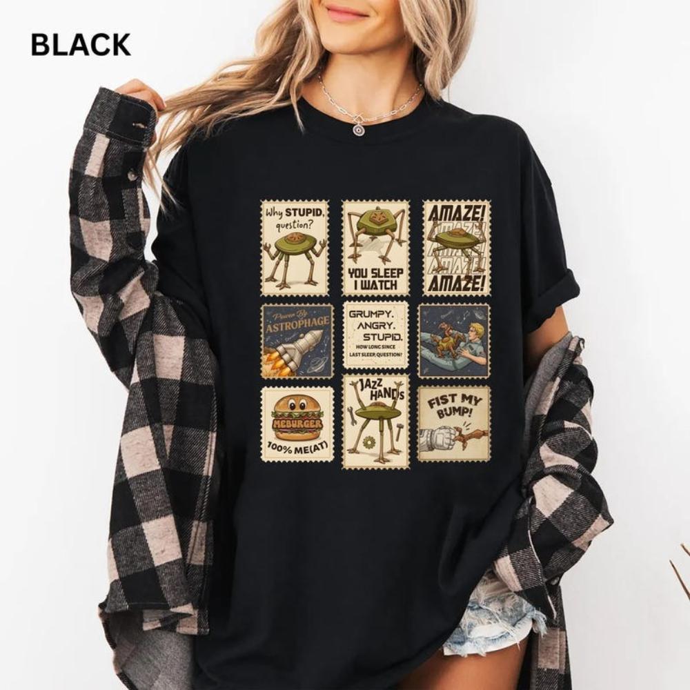 

Amaze Tee Project Hail Mary Rocky Inspired Shirt Science Fiction Novels Lover Gift Tshirt Retro Stamp Design Women Casual Tops S