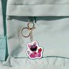 Cartoon Animal Smiling Acrylic Smiling Animal Pendant Keyring Bag Backpack Key Phone Accessories