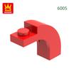 98 Stück/Los 6005 Bogen 1x3x2 Gebogene Oberseite Baustein Moc-Anbauteile Kompatibel mit Ziegel Kinder Spielzeug Geschenkbox