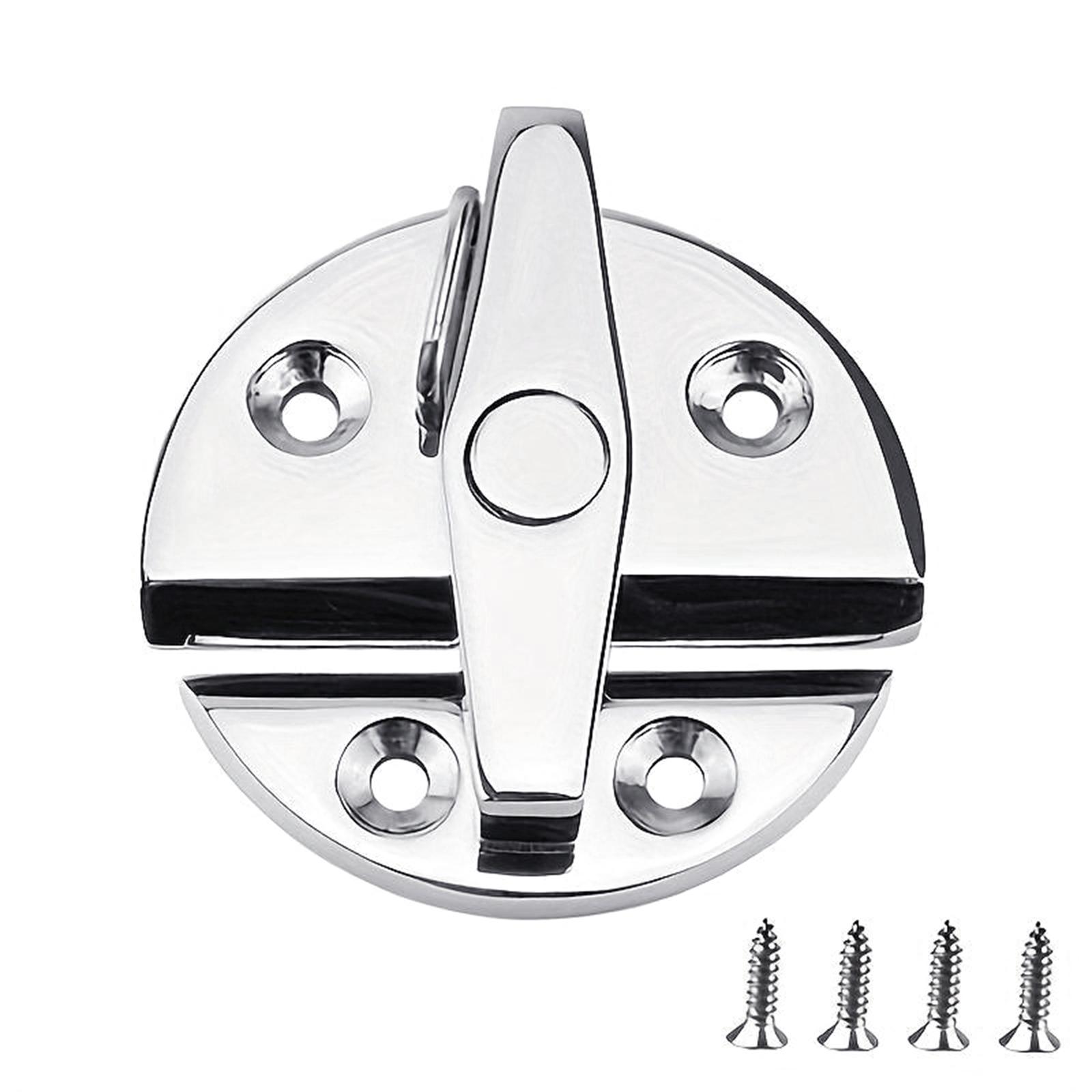

Marine Grade Stainless Steel Door Latches 180 Degree Rotating Knob with Push Button Closure for Boats & Storage Solution 1