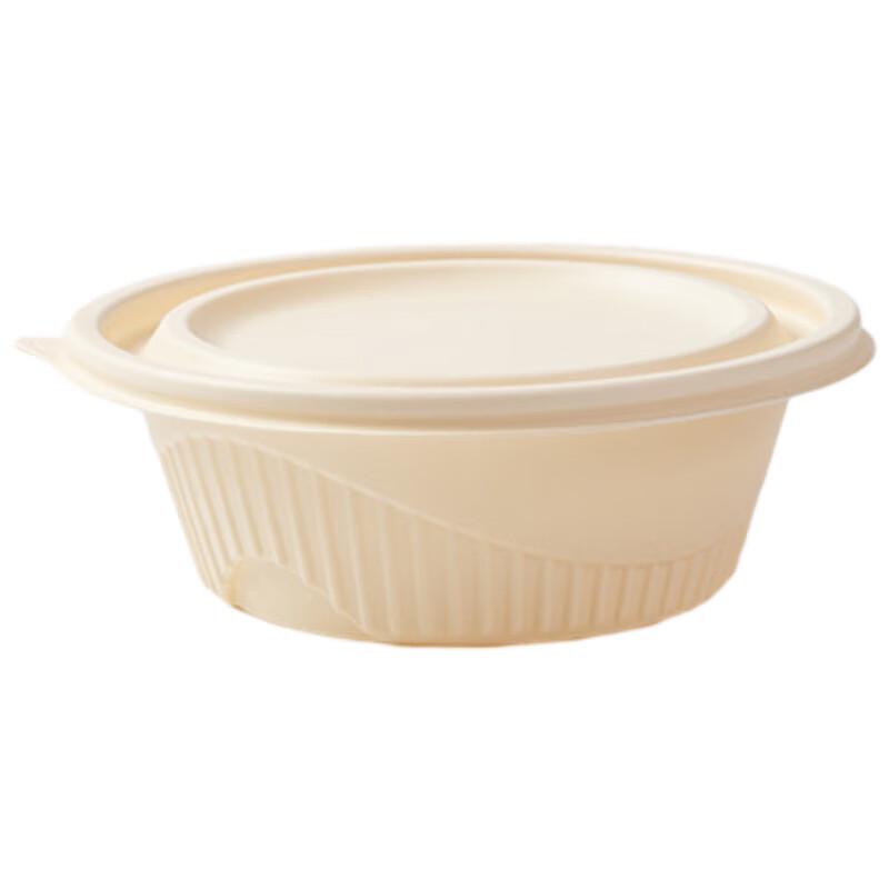 

Mr. Corn 450ml Round Biodegradable Soup Bowl with Lid