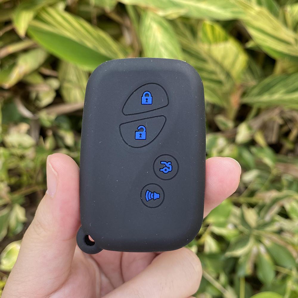 4 Buttons Silicone Car Fob Key Cover Protect Skin Case Rubber Shell Holder for Lexus Ct200h Es350 Gs350 Gs450h Gs460 Is250 Is350