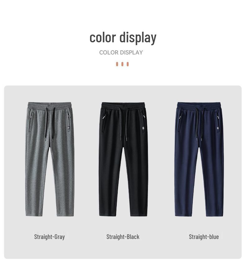 Men's Plus Velvet Thickened Winter Casual Pants - Warm Outdoor Sports Long Pants, Large Size, Custom Logo Available